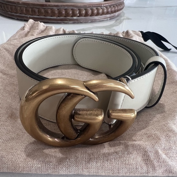 Gucci belt - Leather belt with Double G buckle - Picture 2 of 5